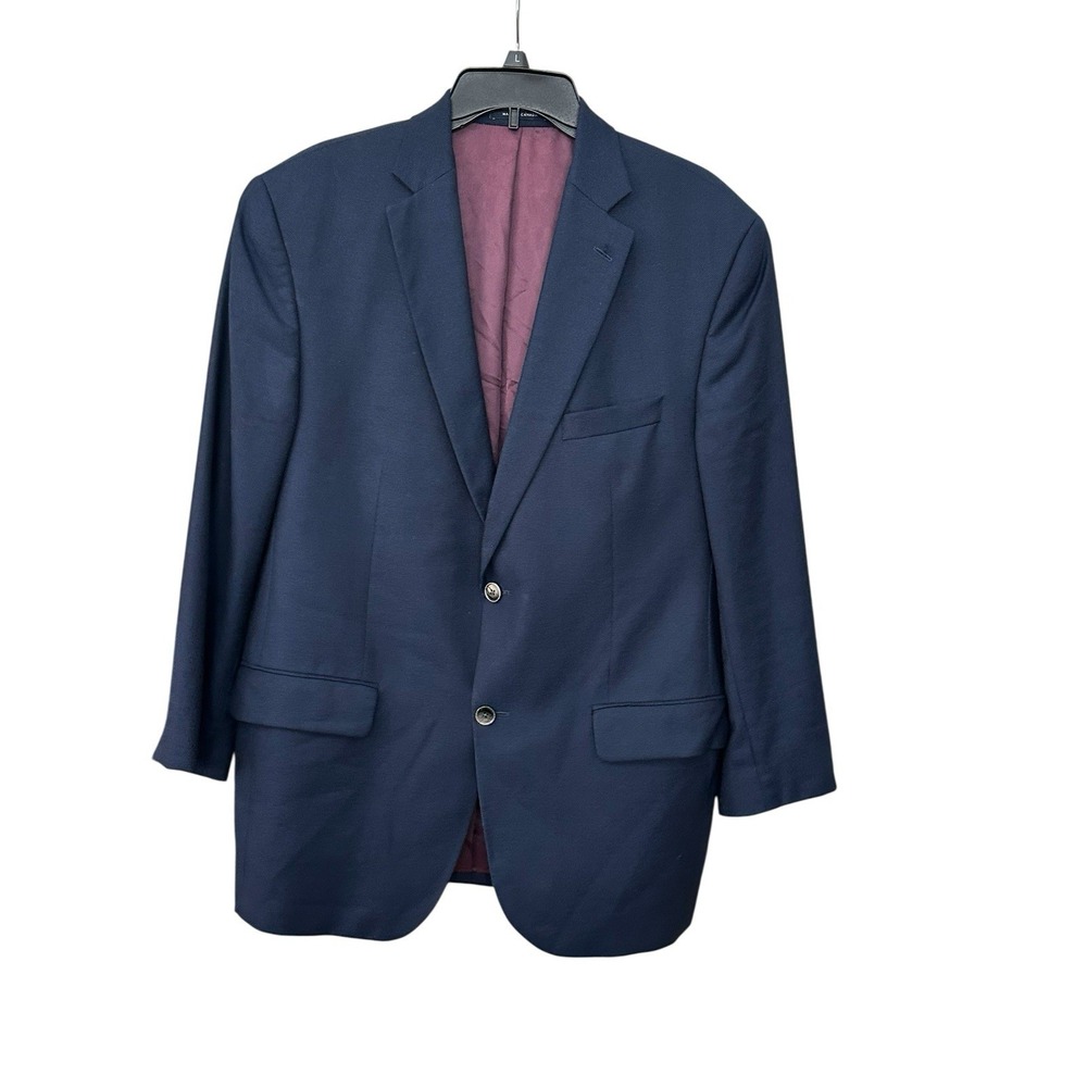 Cremieux Loro Piana Blazer Jacket Blue 100% Wool Size‎ 43R Men's Suit #T7-6